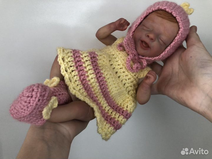 Кукла Реборн девочка 30 см Ручная работа