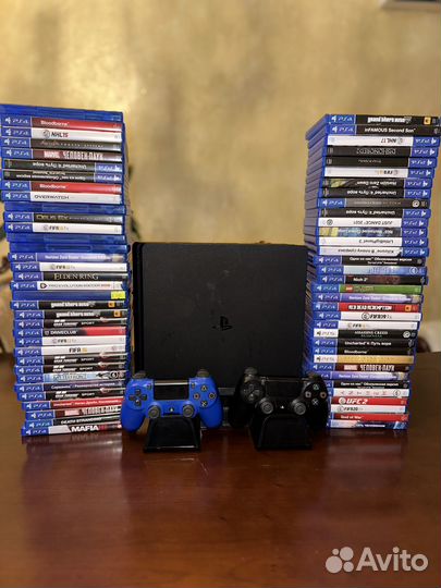 Sony PS4 slim 1 tb + 30 игр (deluxe 600+ игр)