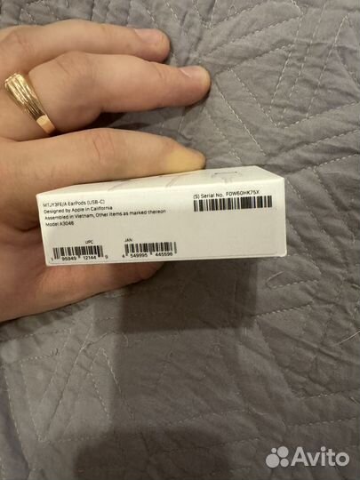 Наушники apple earpods type c оригинал