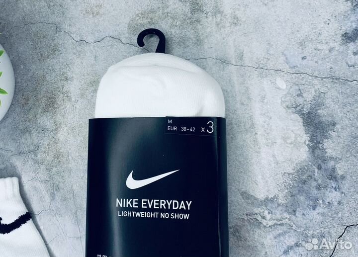 Носки Nike белые No Show оригинал