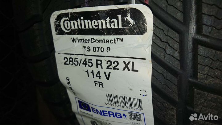 Continental WinterContact TS 870 P 285/45 R22 114V