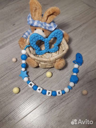 Держатель для пустышки из пищевого силикона