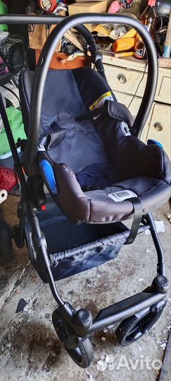 Коляска 3в1 Camarelo Picco Гранатовый меланж