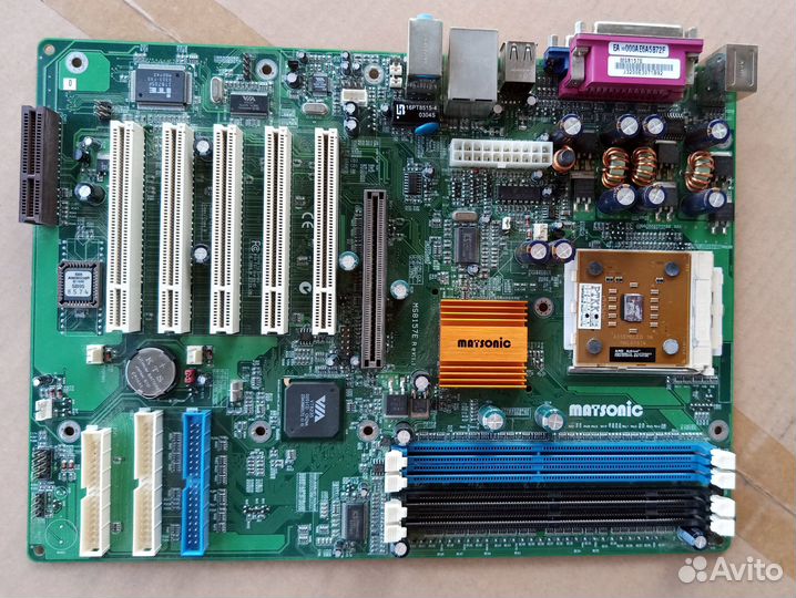 Mатеринская плата Socket 462/A с проц. и памятью