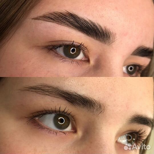 Брови, макияж, ламинирование ресниц