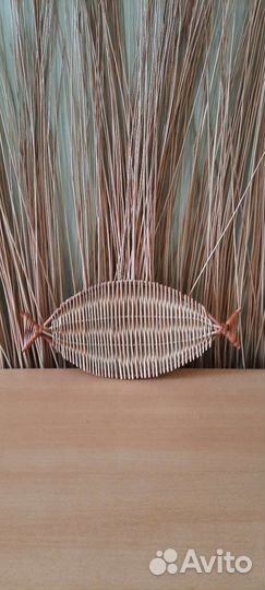 Тарелки плетеные для подачи в стиле Zarzo