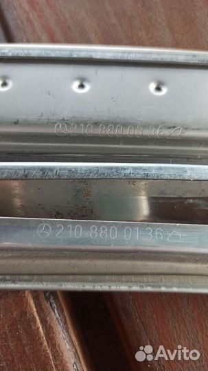 Молдинг на бампер w210