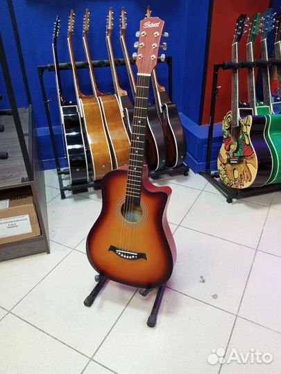 Акустическая гитара с чехлом belucci bc-c38