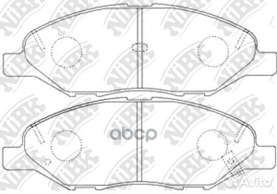 Колодки тормозные дисковые перед PN2452 NiBK
