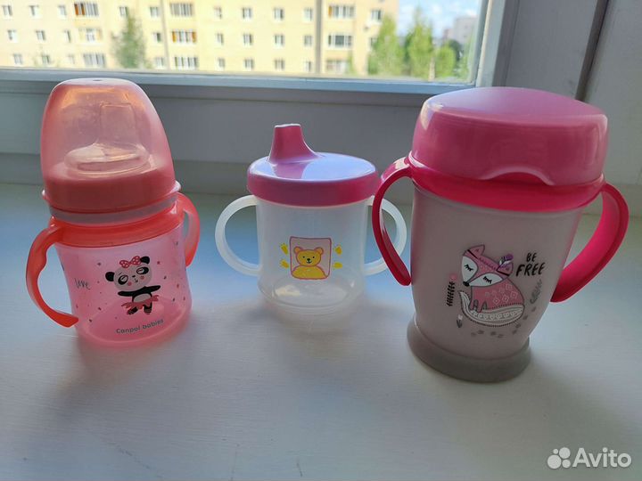 Поильники для малыша 6м+, 12м+