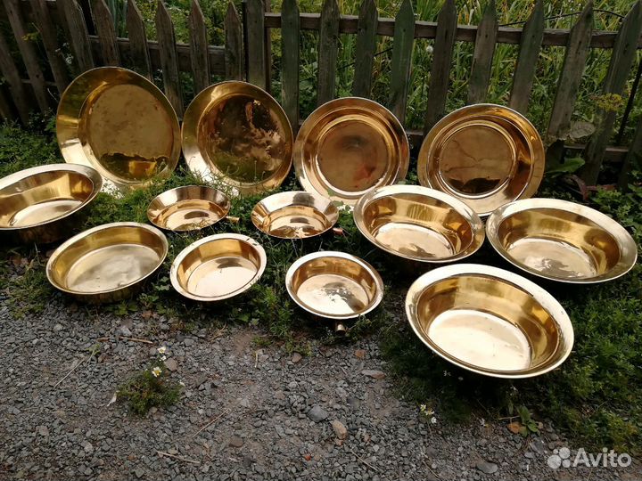 Таз медный, латунный (СССР) клеймо