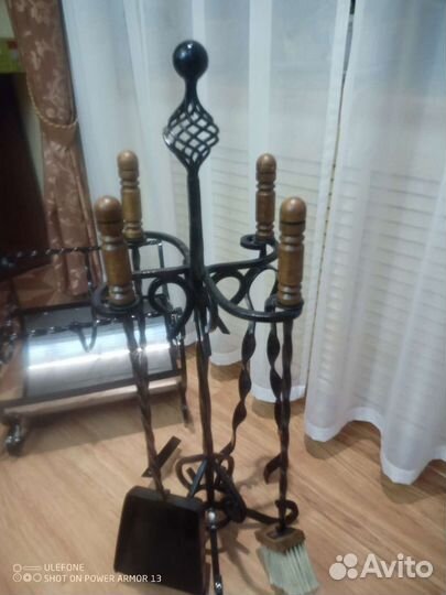 Кованый каминный набор