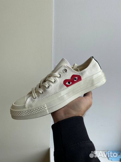 Кеды женские Converse Com De Garcons Белые