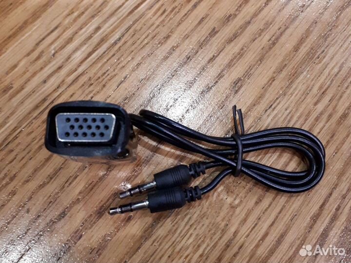 Переходник hdmi vga новый черный с aux