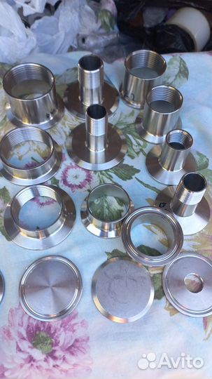 Переходник кламп 1.5 и 2 дюйма на резьбу