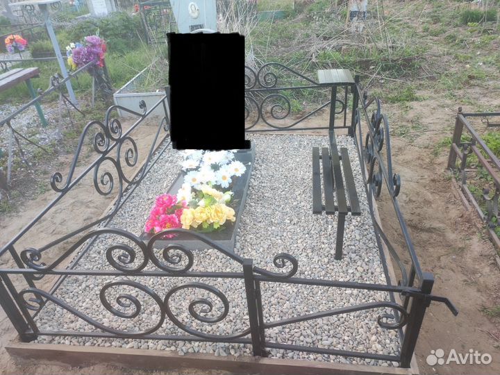 Благоустройство могил. Ограды, памятники