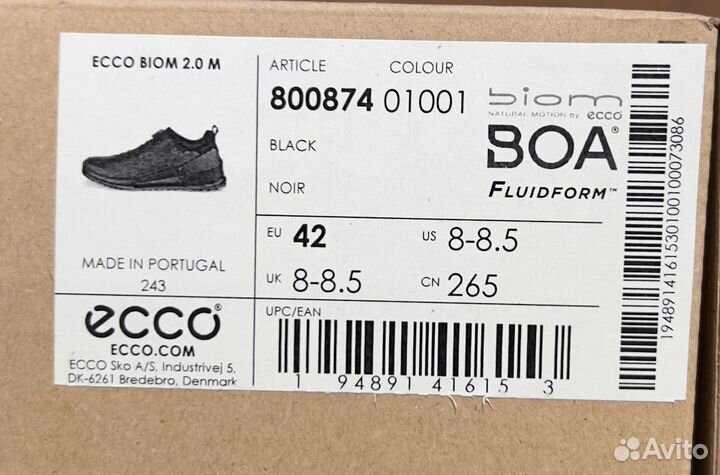 40/31/42/43/44/45/46 Кроссовки Ecco biom 2.0 M