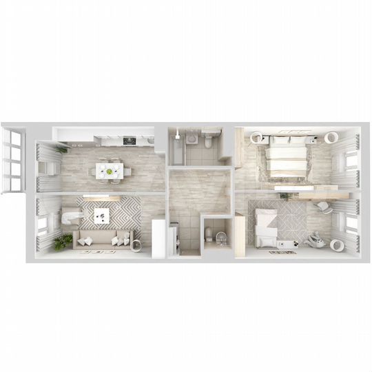 3-к. квартира, 78,7 м², 12/15 эт.