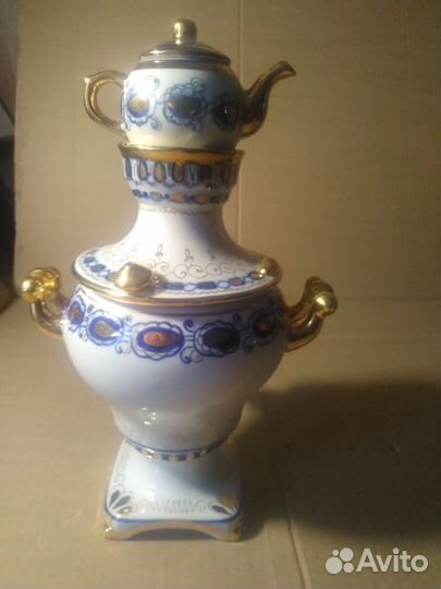 Самовар декоративный гжель