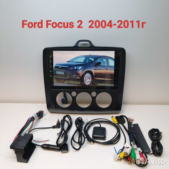 Автомагнитола Ford focus 2 2004-2011г black 3/32Gb