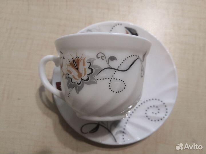 Набор чайных пар 6/12 новый