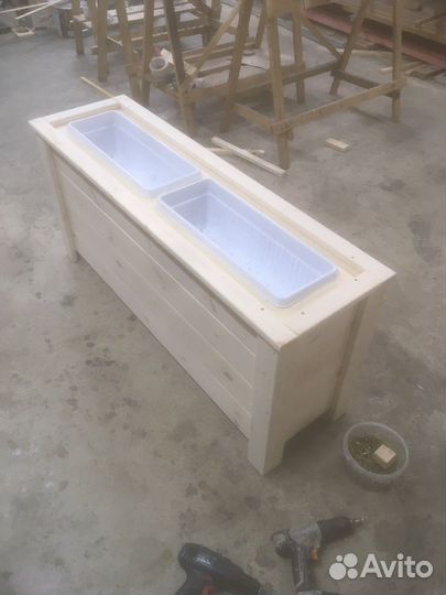 Деревянные кашпо