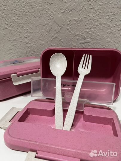 Контейнер/ланч-бокс с приборами