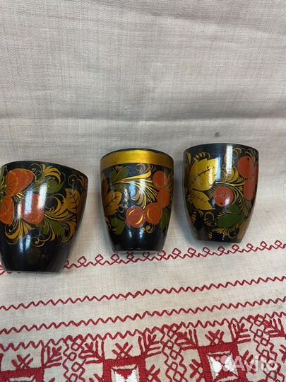 3 стакана хохлома