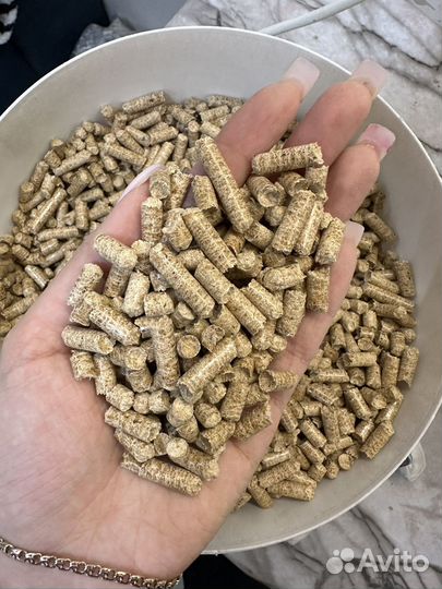 Древесный березовый наполнитель пеллеты