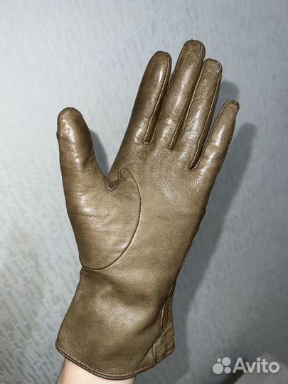 Перчатки кожаные женские
