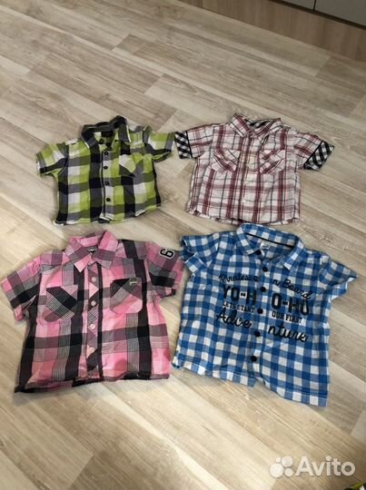 Рубашки на мальчика (6 - 12 месяцев)