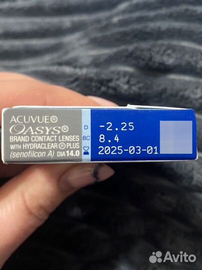 Линзы acuvue oasys 2.25