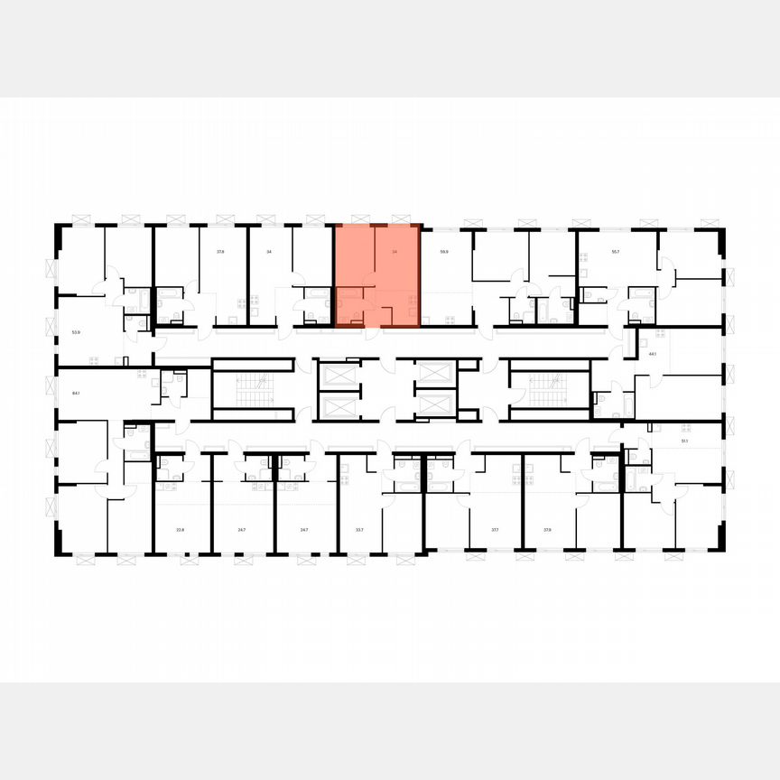 1-к. квартира, 34 м², 24/24 эт.