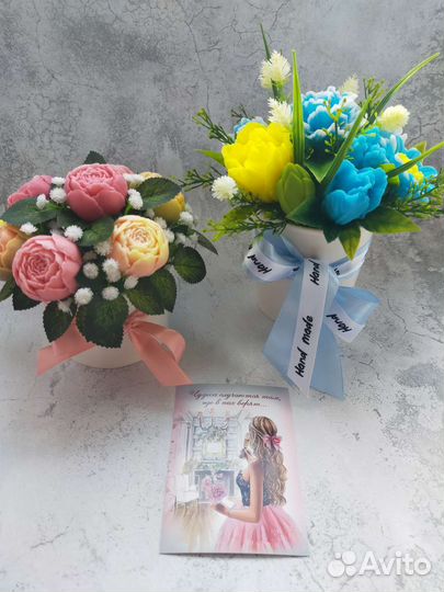 Букет цветов из мыла