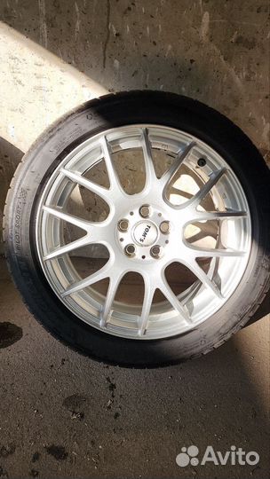 Диски Tom's 5x100 R17 с резиной Pilot Sport 205/50