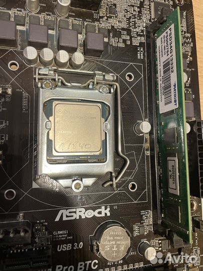 Мат. плата + проц + 4 Гб озу