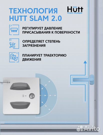 Робот для мойки окон hutt W55