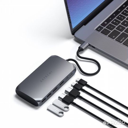 Мультимедийный адаптер USB-C Satechi для Мас М1