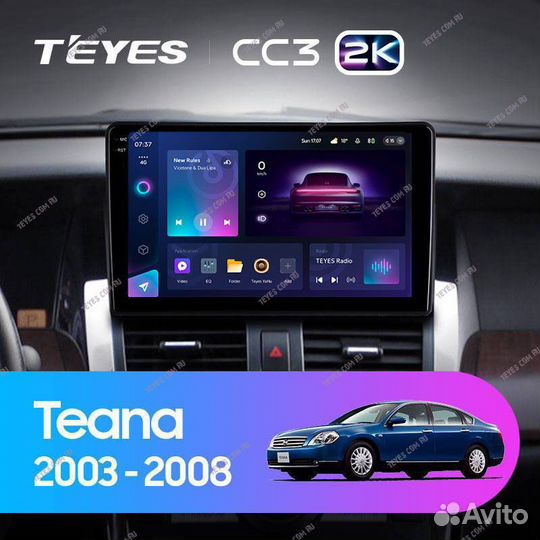 Штатная магнитола Teyes CC3 2K 6/128 Nissan Teana