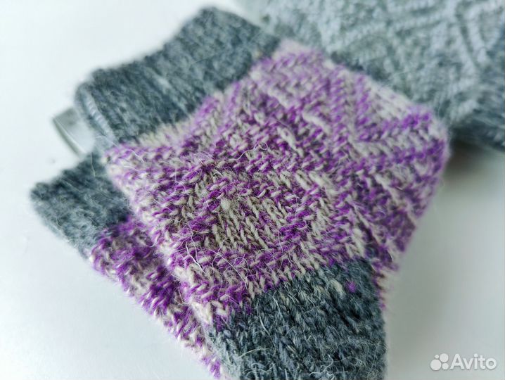 Шерстяные носки детские р 16-18 вязаные