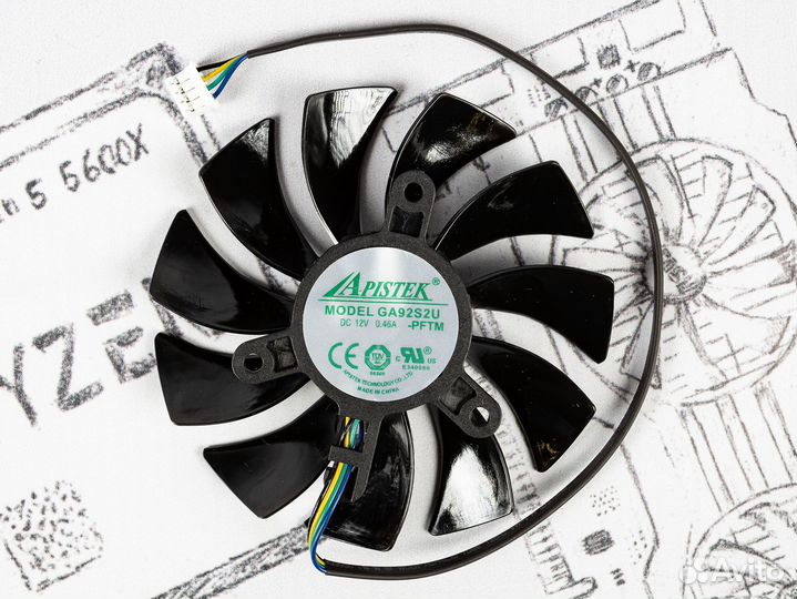 Вентилятор для zotac RTX X-gaming OC 87мм №3