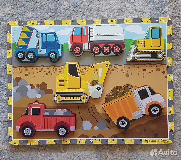 Объёмный пазл melissa doug стройка