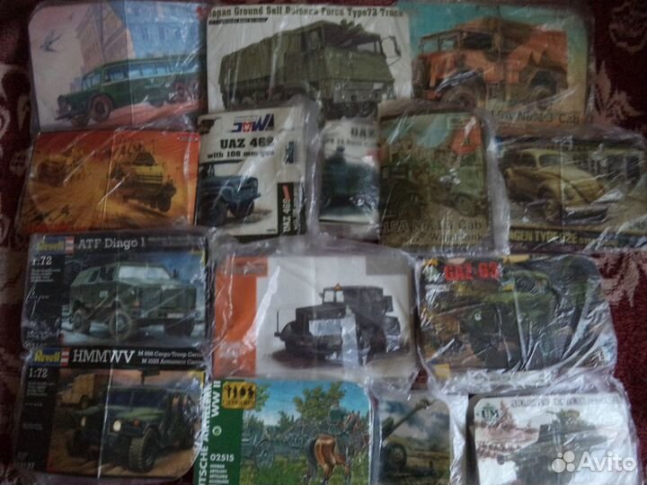 Сборные модели без коробок 1/72