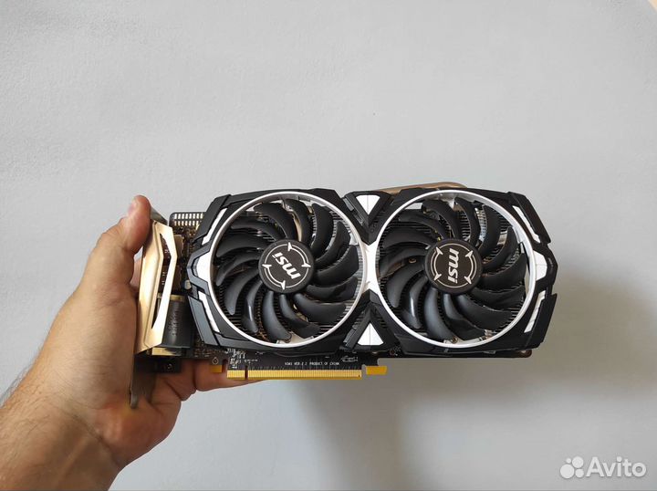 Видеокарта MSI RX 570 Armor 8Gb OC
