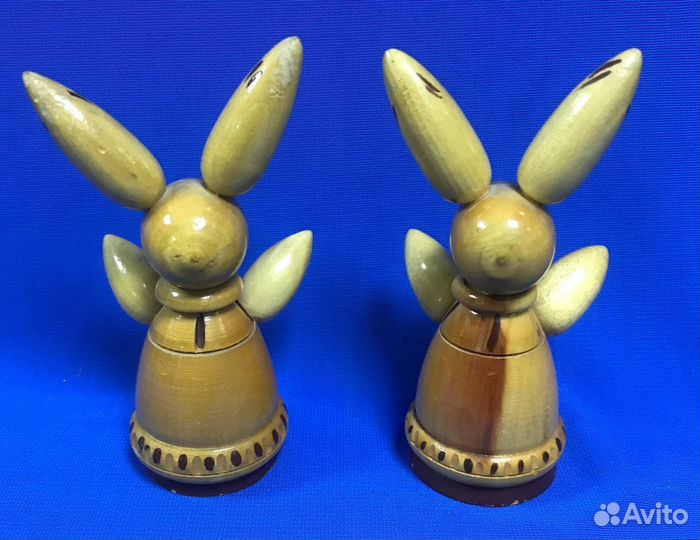 Деревянная Игрушка СССР зайцы