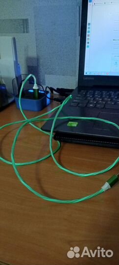 Светящийся провод micro usb 1,5 метра