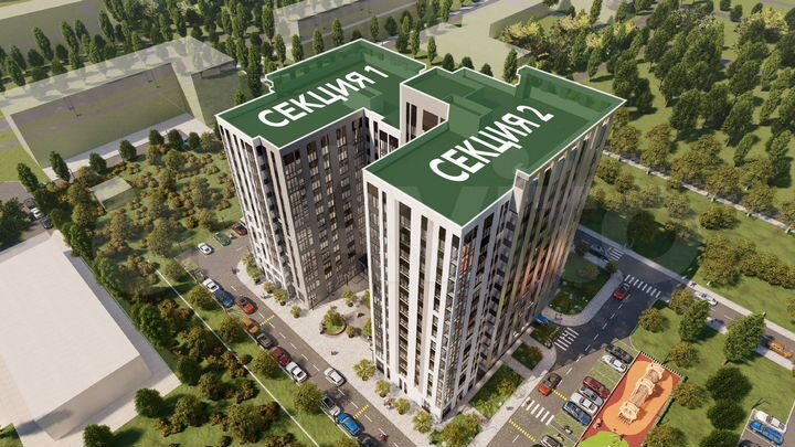 2-к. квартира, 58 м², 7/14 эт.