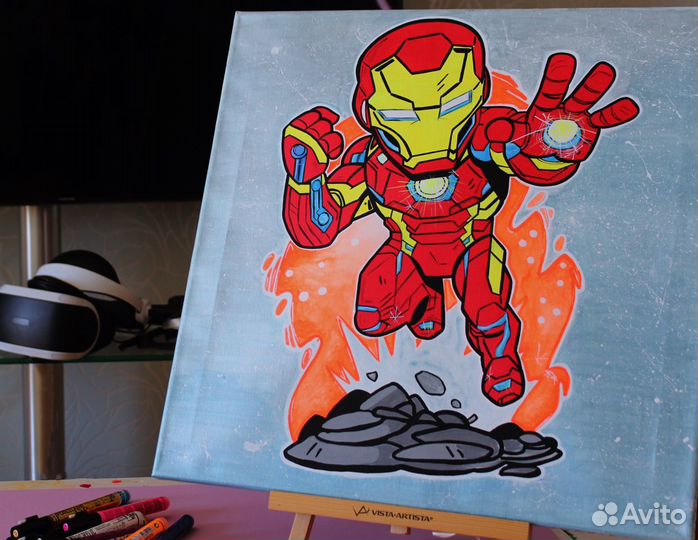 Картина ручной работы / Iron man