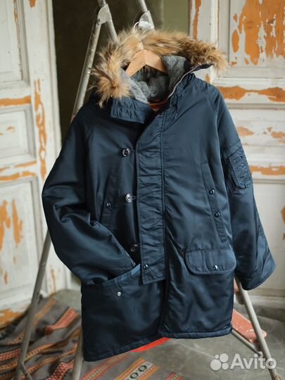 N-3B Parka Golden Fleece - M made in U.S.A 90's