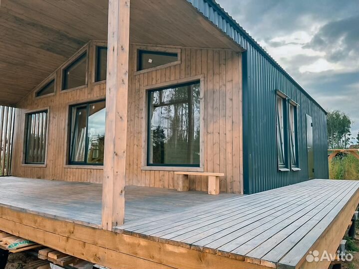 Барнхаус под ключ с отделкой